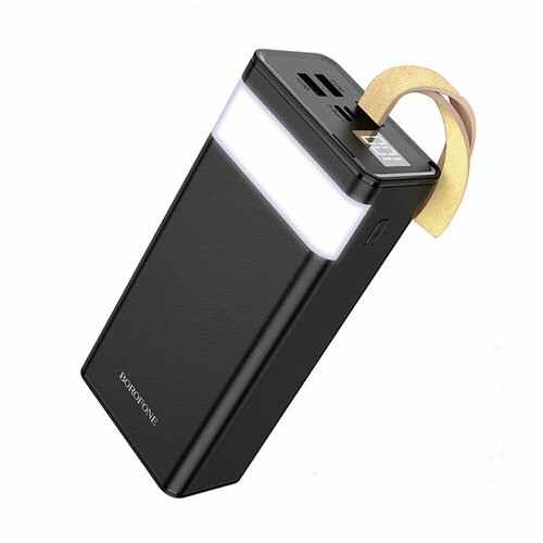 Аккумулятор внешний Borofone BJ18, 20000mAh, цвет: чёрный сзу usb орбита ot apu09 micro 5v 2a чёрный