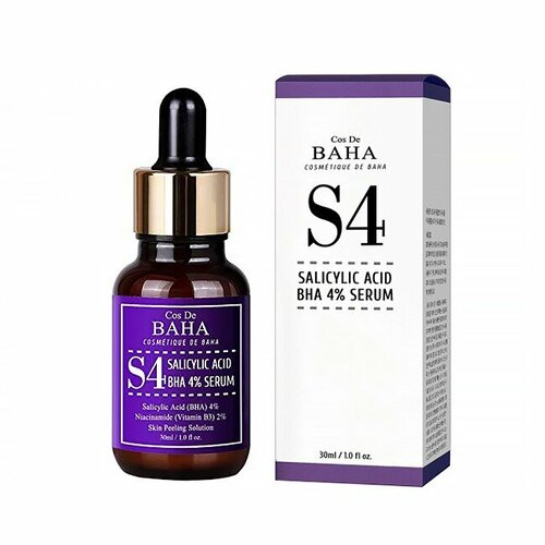 Кислотная сыворотка для проблемной кожи Cos De BAHA S4 Salicylic Acid BHA 4% Serum