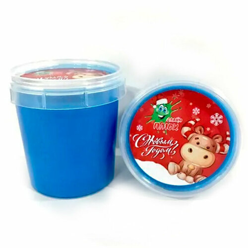 Лизун Слайм Плюх голубой 