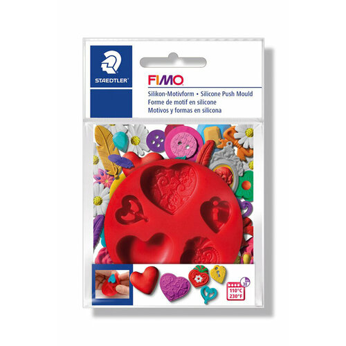 FIMO силиконовый молд Сердца арт.8725 23