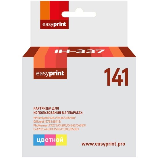 Струйный картридж Easyprint IH-337 для принтеров HP, цветной (color), совместимый.