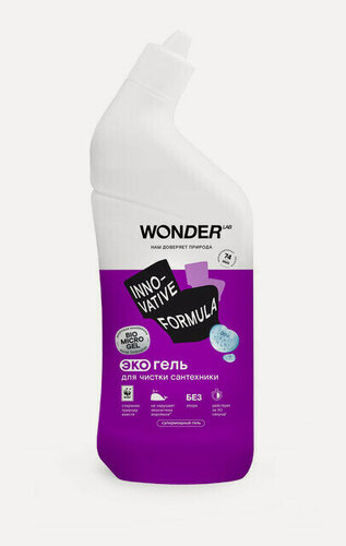 Изображение товара WONDER LAB Экогель Для чистки сантехники, 750 мл/