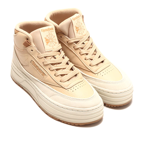 Кеды Reebok CLub C Geo Mid, размер 9,5 US, бежевый