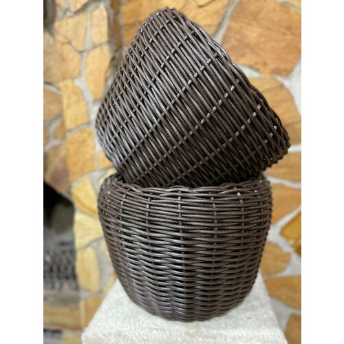 Кашпо из ротанга