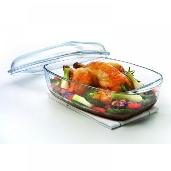 Утятница Pyrex прямоугольная +крышка O CUISINE 4.5л 465AC00/1043