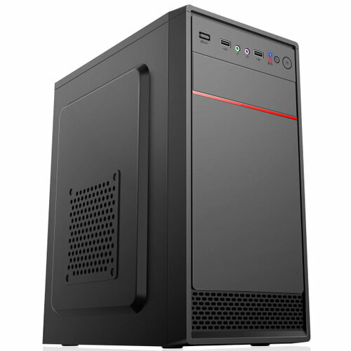 Корпус mATX BaseTech M3404 (1*USB3.0+2*USB2.0, Audio, черный[BT-M3404-500W-B], Б/П 500w)