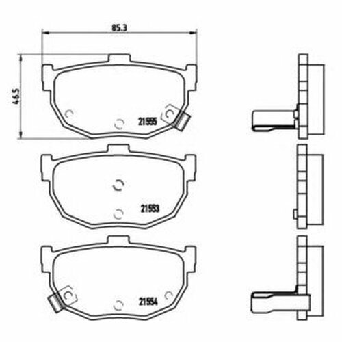 Комплект тормозных колодок Brembo P30003