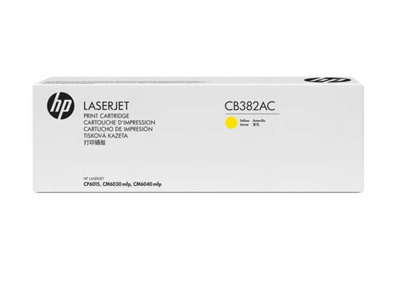 Картридж HP 382A CB382AC Yellow для CP6015DN/CP6015N/CP6015XH оригинальный