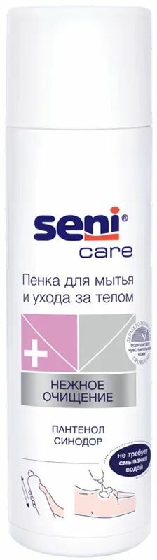 Изображение Seni Care Очищающая пена Сени для мытья и ухода за телом, 3 упаковки по 500 мл, комплект из 3х упаковок