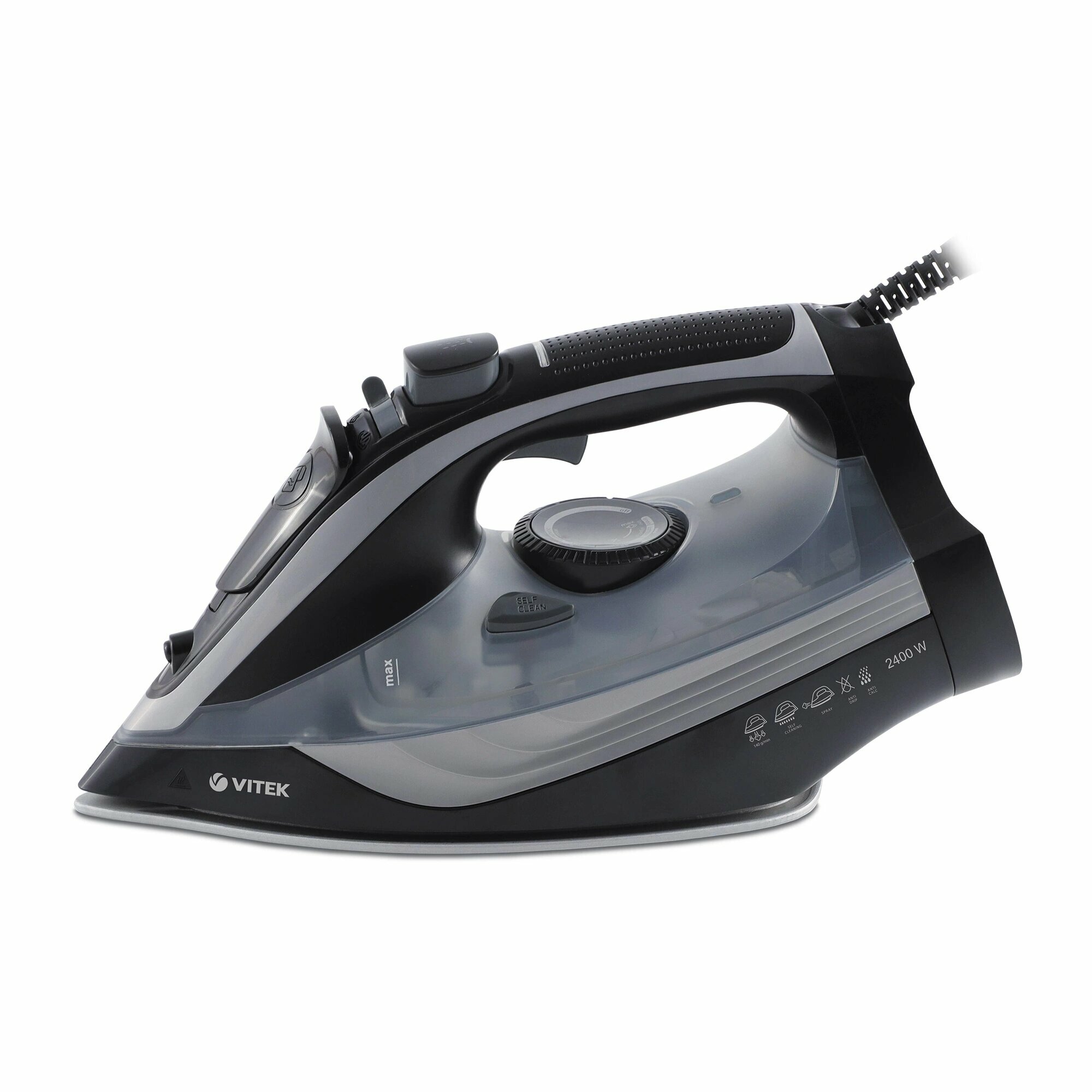 Утюг Vitek VT-8349 черный/серый