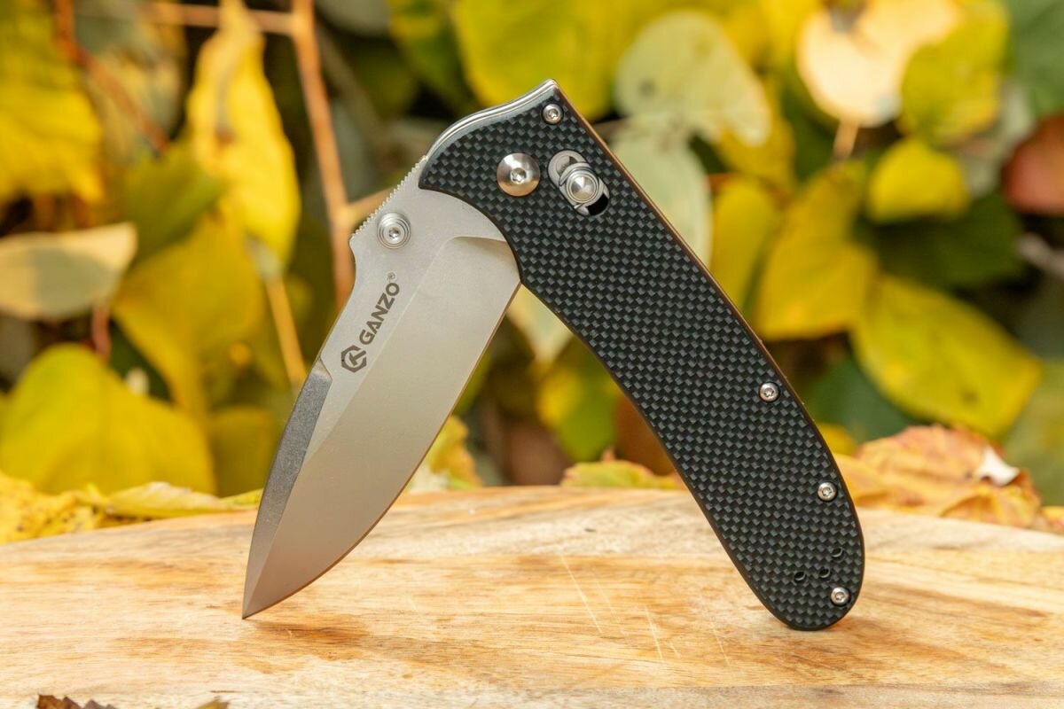 Нож складной туристический Ganzo D704-BK