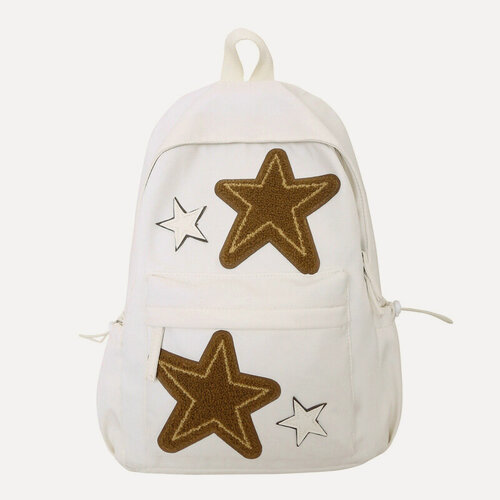 Изображение товара Рюкзак Ruiying Trend, для девочек, белый, большой, с пятиконечной звездой