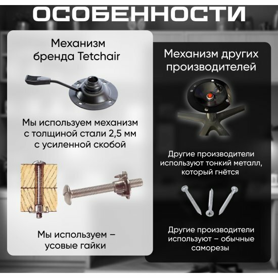 Кресло TC флок и ткань, сине-серое 41х44х101 - фото №7