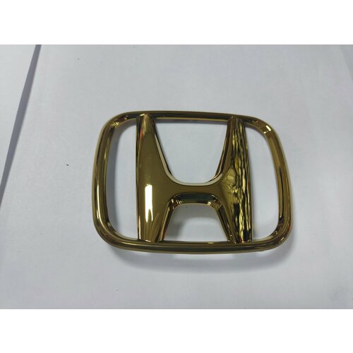 Эмблема Золото Honda для капота и багажника пластик самоклеящаяся 92 мм 1500₽