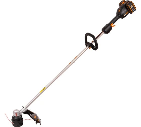 Аккумуляторный триммер WORX бесщёточный 40В 38см 4Ач х2 двойное ЗУ 2x2A коробка WG185E