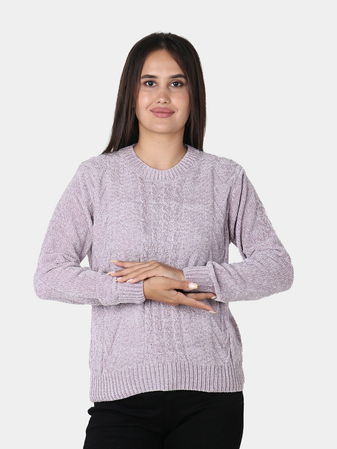 Свитер  50, размер One Size, , лавандовый
