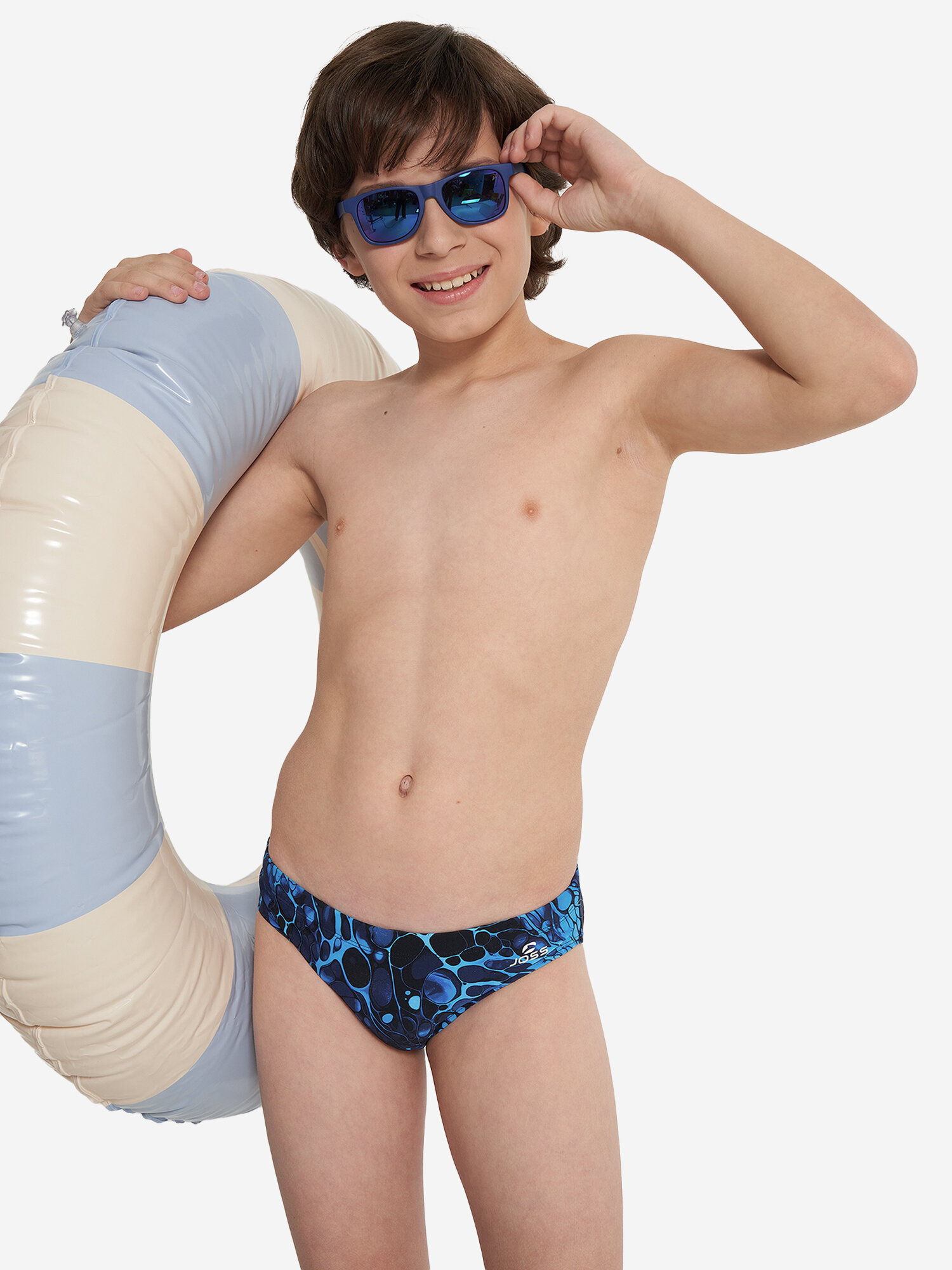 Плавки Joss Boy's All-Over Printed Trunks размер 128 cиний
