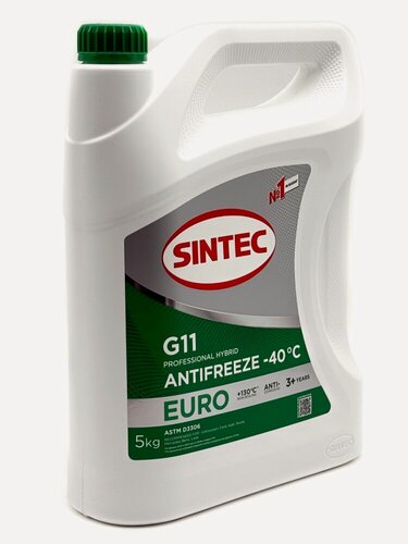 Изображение товара Антифриз Sintec EURO зеленый (5кг) 990554/990580