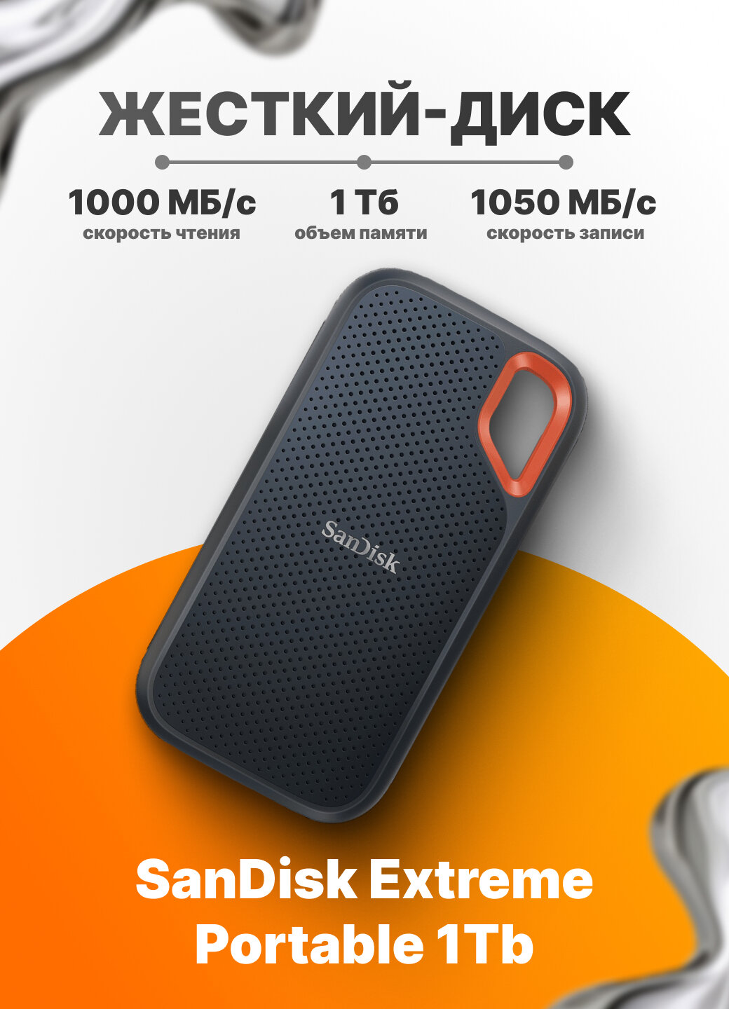 1ТБ SSD диск SanDisk Ultra 3D 2.5