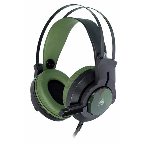 Наушники с микрофоном A4 Bloody J450 черныйзеленый 22м мониторы оголовье 3737₽