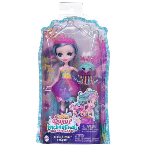 Кукла Mattel Enchantimals Медуза с питомцем кукла mattel enchantimals гедда гиппо и лейк с питомцем fky72 gfn56