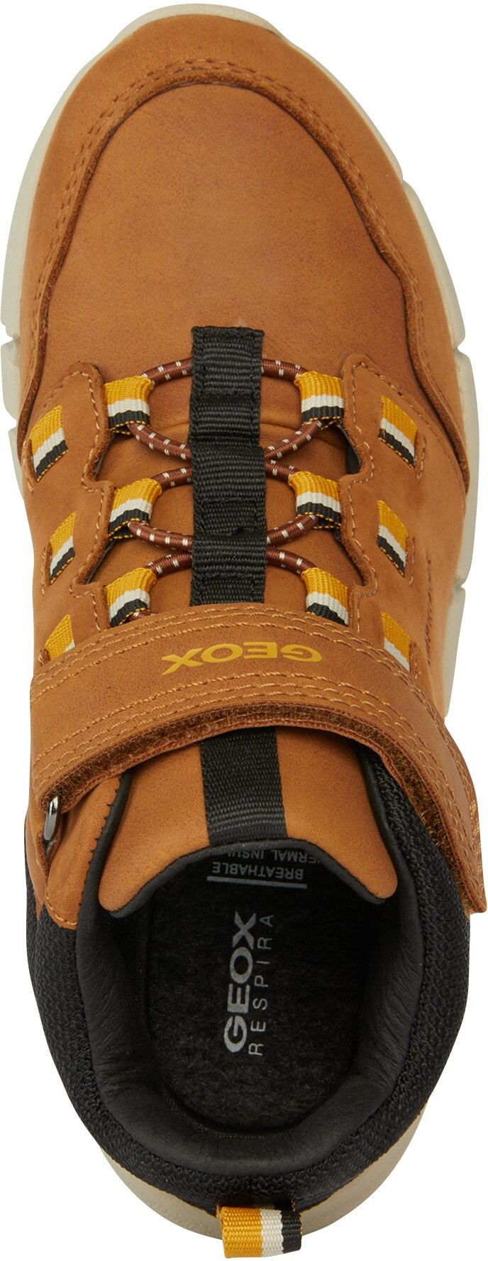 Ботинки GEOX Flexyper Abx boy, размер 31 EU, коричневый/темно-желтый — фото 1