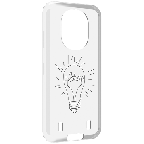 Чехол MyPads лампочка-с-идеей для Oukitel WP16 задняя-панель-накладка-бампер