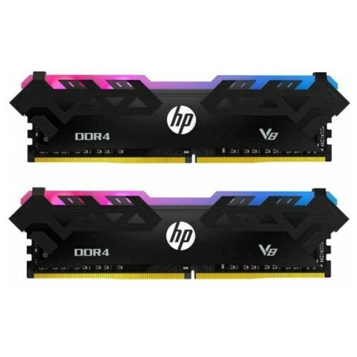 Модуль памяти DDR 4 DIMM 32Gb 16Gbx2 PC28800 3600Mhz 18-22-22-42 HP V8 RGB 8MG07AAABB с радиатором 1082000₽