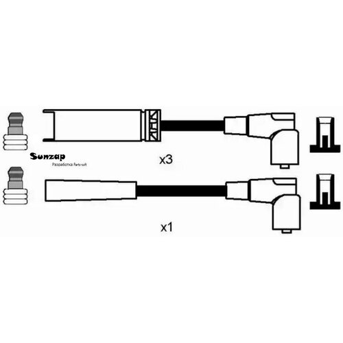 NGK-NTK 8275 Провода высоковольтные RC-DW301 CHEVROLET Lanos ZAZ Chance NGK 8275