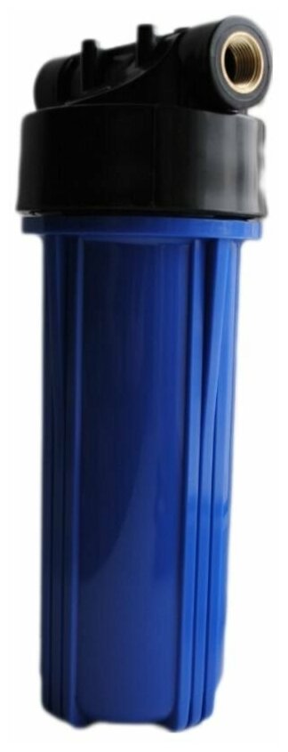 Колба (корпус), проточный фильтр воды 2Р (из двух частей), соединительный размер: 3/4 и Картридж для фильтра воды из полипропилена РР 10SL (5 штук) - фотография № 4