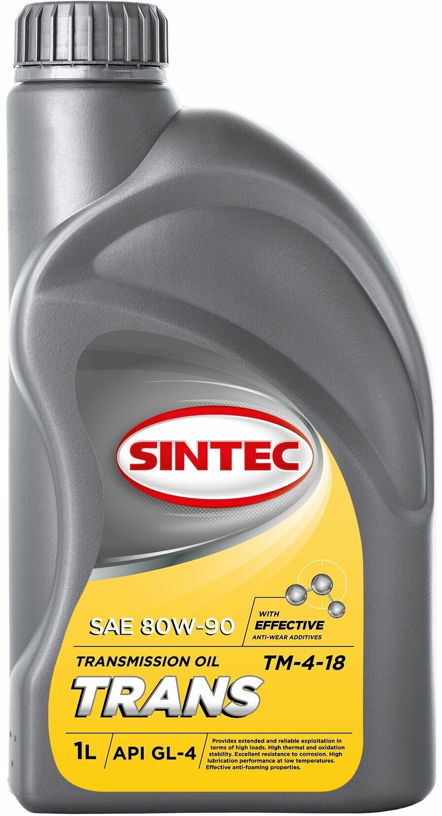 SINTEC Транс ТМ4 SAE 80w90 API GL-4 1л трансм. масло