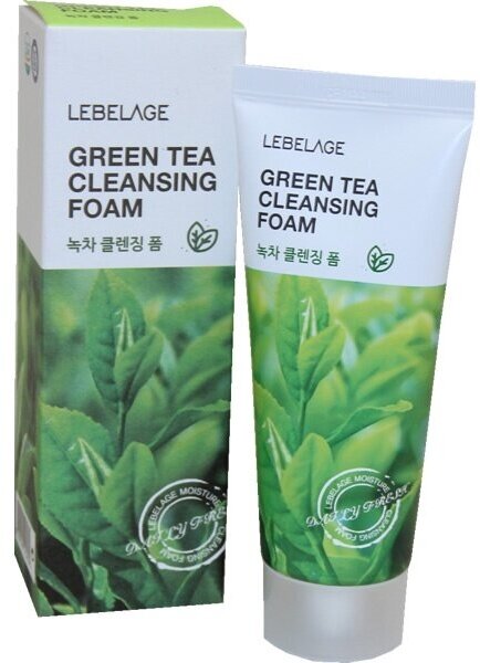 Пенка для умывания с зеленым чаем Lebelage Green Tea Cleansing Foam 100ml - фотография № 17