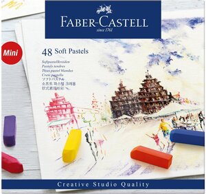 Пастель Faber-Castell "Soft pastels", 48 цв, мини