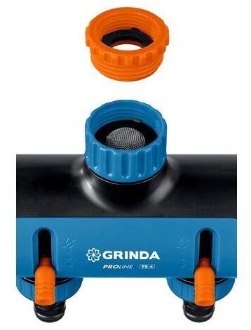 GRINDA 3/4" х 1", ударопрочная пластмасса, распределитель четырехканальный TS-4 8-426313_z02 PROLine - фотография № 6