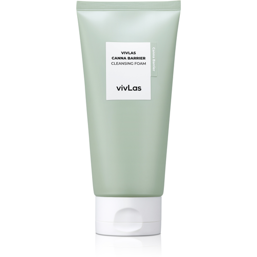 VIVLAS Пенка для умывания экстракт конопли CANNA BARRIER CLEANSING FOAM, 150 гр