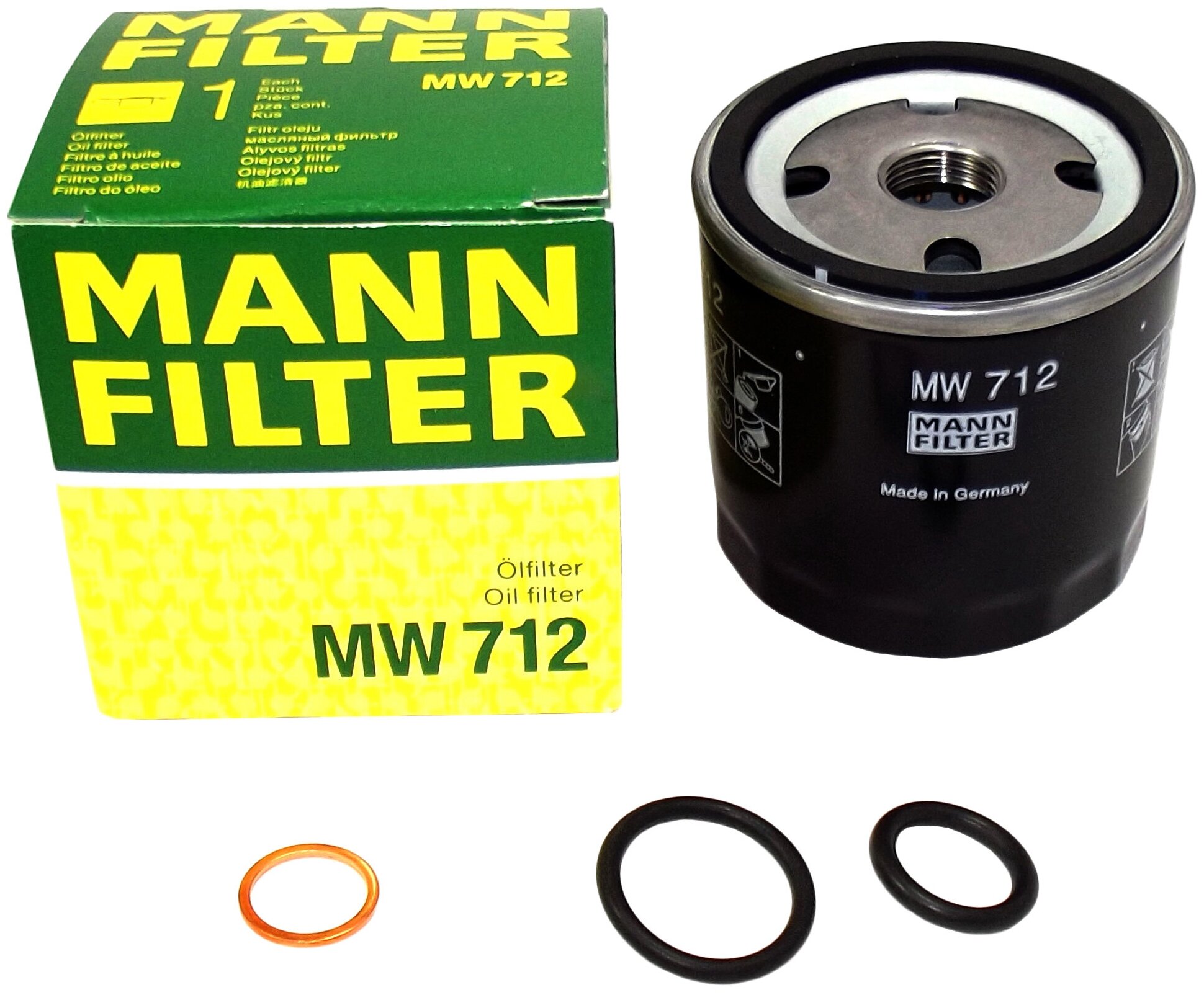 Фильтр масляный мото MANN-FILTER MW712 | цена за 1 шт