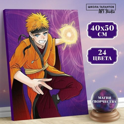 Картина по номерам на холсте с подрамником «Магия самурая», 40 х 50 см модульная картина ночная магия млечный путь154x144