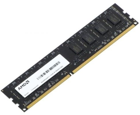 Оперативная память AMD DDR3L - 8GB, 1600 МГц, DIMM, CL11, RTL (r538g1601u2sl-u)