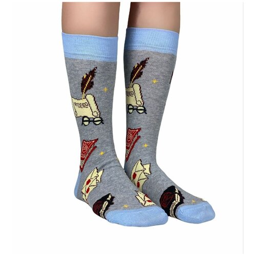 фото Носки "muggle" (23-27 (размер обуви 36-42), серый) артноски