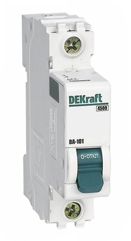 ВА-101 11060DEK Автоматический выключатель однополюсный 63А (4.5 кА, C) DEKraft - фото №1