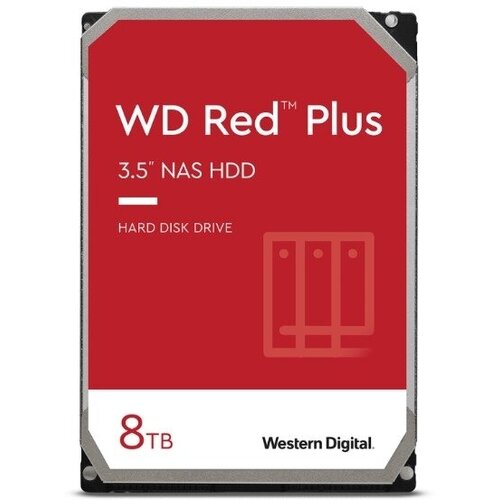 8TB WD Red Plus WD80EFZZ Serial ATA III 7200- rpm 256Mb 35 NAS Edition замена WD80EFBX 2976300₽