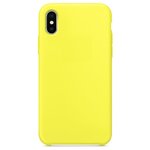 Чехол Silicone Case для Apple iPhone X / Xs без логотипа желтый - изображение
