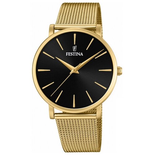 Наручные часы FESTINA Boyfriend, черный, золотой