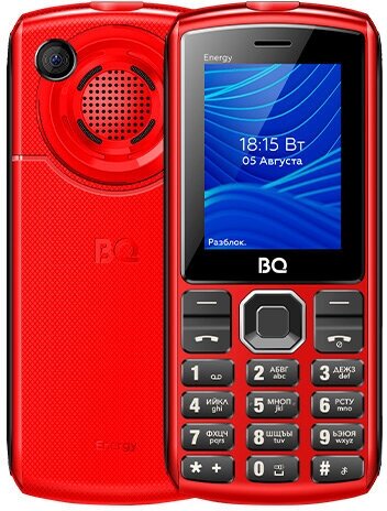 Сотовый телефон BQ 2452 Energy Red Black