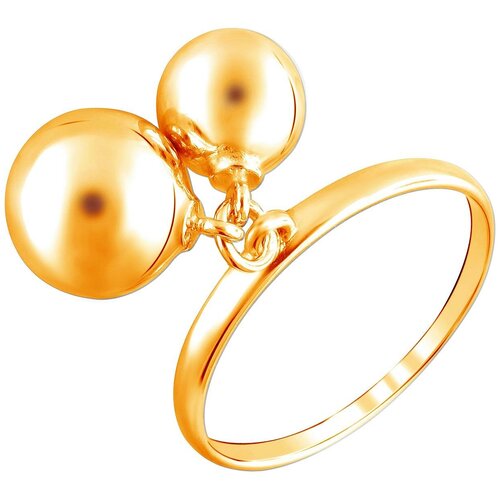 фото Эстет кольцо из серебра с позолотой 01к0511139а, размер 17.5