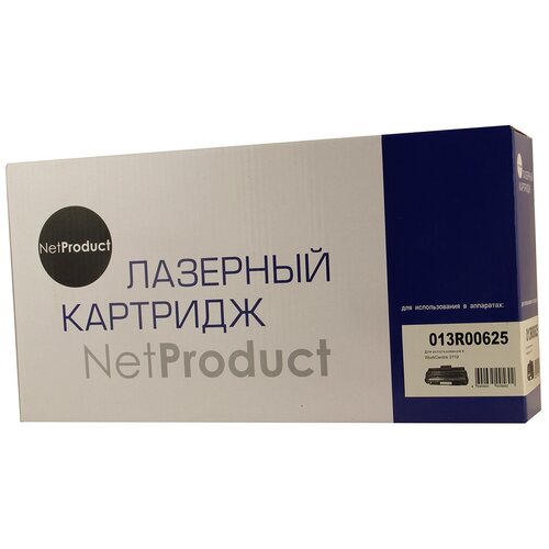 Картридж NetProduct N-013R00625, 3000 стр, черный картридж для лазерного принтера netproduct 013r00625 черный