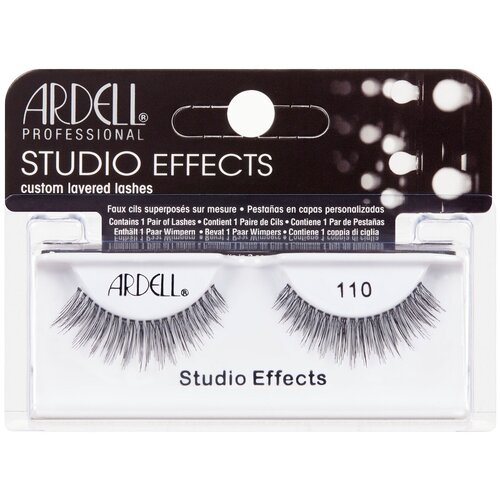 Ardell накладные ресницы Studio Effects 110, черный, 2 шт. ardell накладные ресницы prof studio effects 110