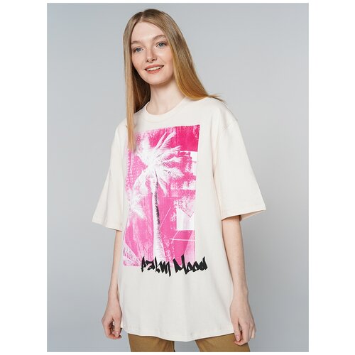 фото Футболка твое 81749 размер xs-s, светло-бежевый, women