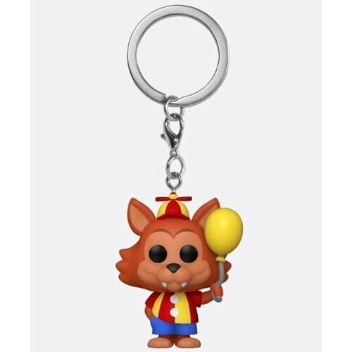 фигурка funko pop цирковой фокси с желтым воздушным шариком balloon foxy 907 Фнаф мини фигурка-брелок аниматроник Фокси с Шариком