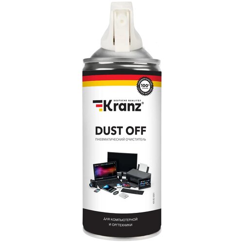 Пневматический очиститель Kranz Dust Off 400 мл очиститель пневматический techpoint 1156 original mkii air duster 300 мл